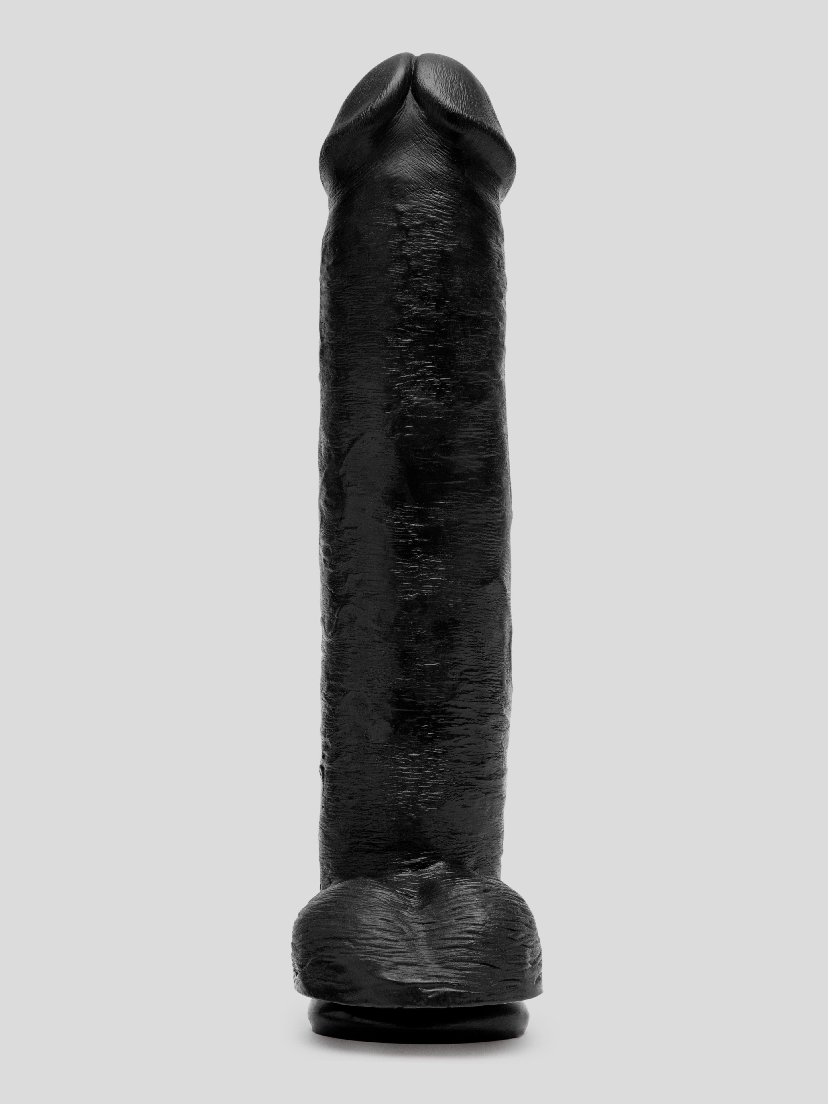 King Cock Mega Girthy Realistic Black Suction Cup Dildo 14 Inch, Black, hi-res