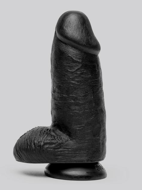 King Cock Mega Chubby Realistic Black Suction Cup Dildo 7 Inch, Black, hi-res