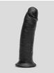 King Cock Extra Girthy Ultra Realistic Black Suction Cup Dildo 9.5 Inch, Black, hi-res
