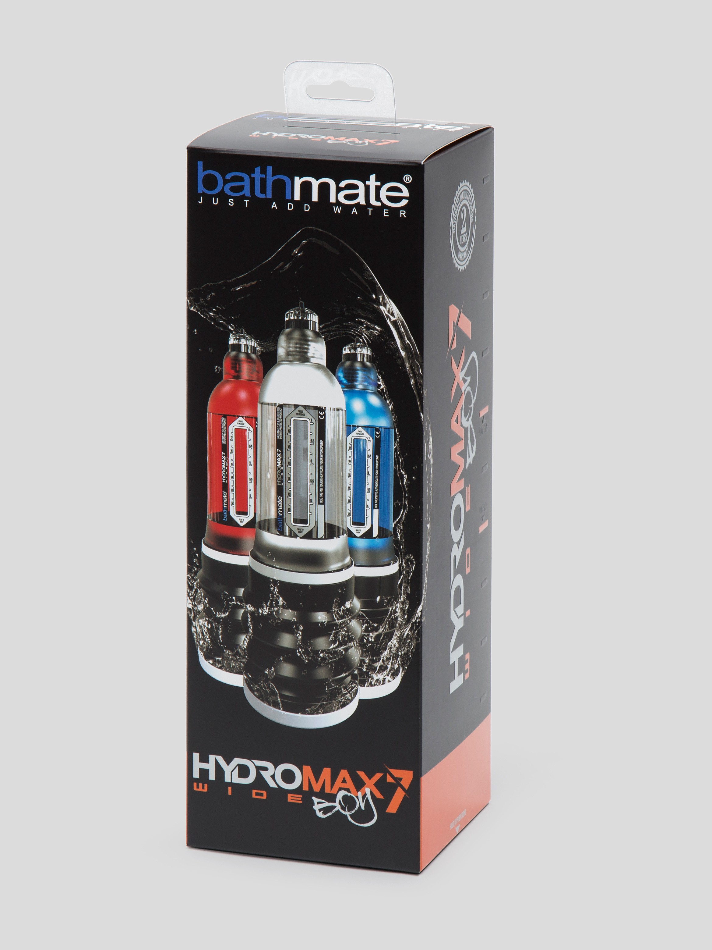Bathmate HYDROMAX7 WIDE BOY Penis Pump Clear 5-7 Inches, Clear, hi-res