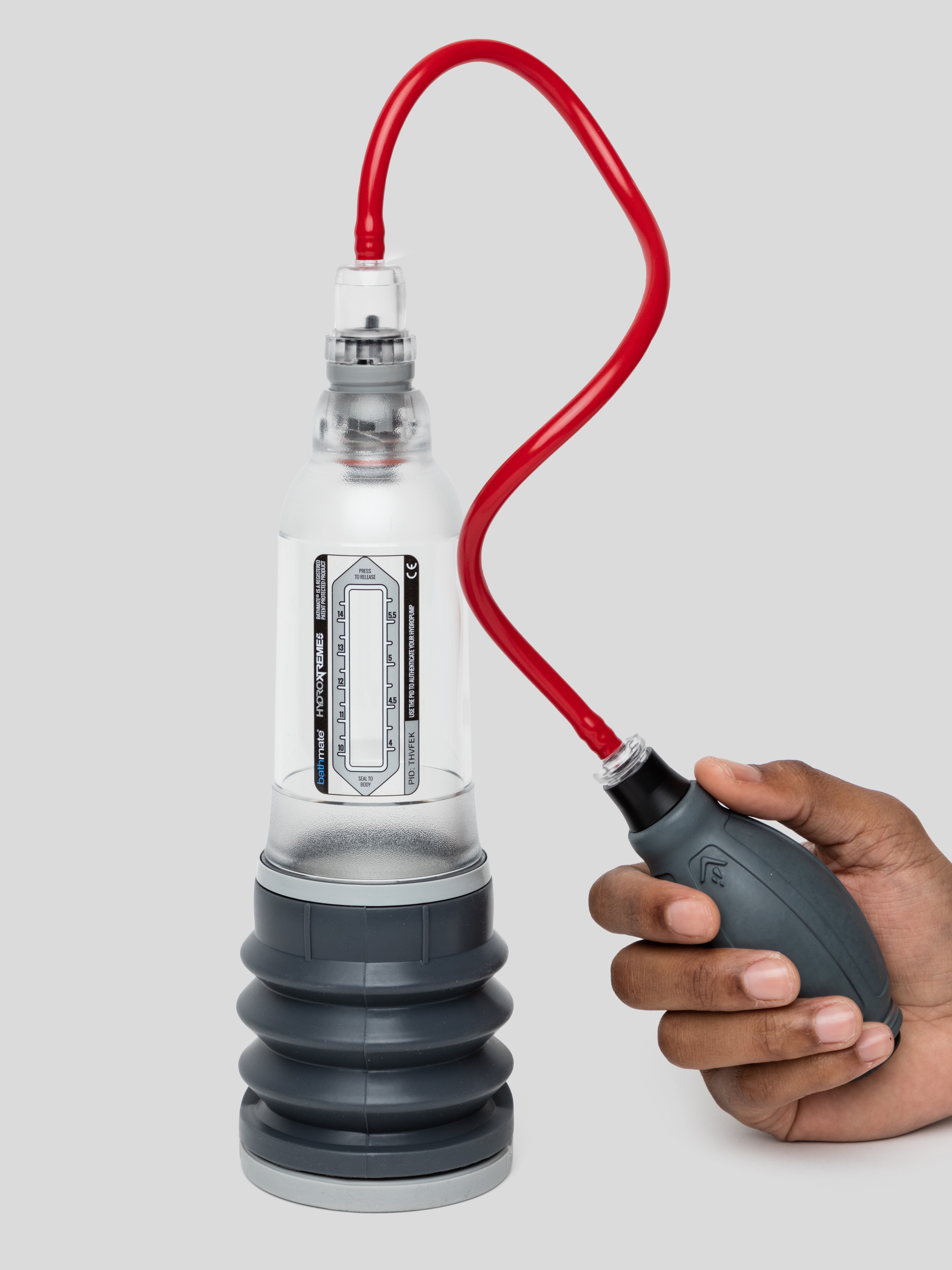 Bathmate HYDROXTREME 5 Penis Pump Clear 3-5 Inches, Clear, hi-res