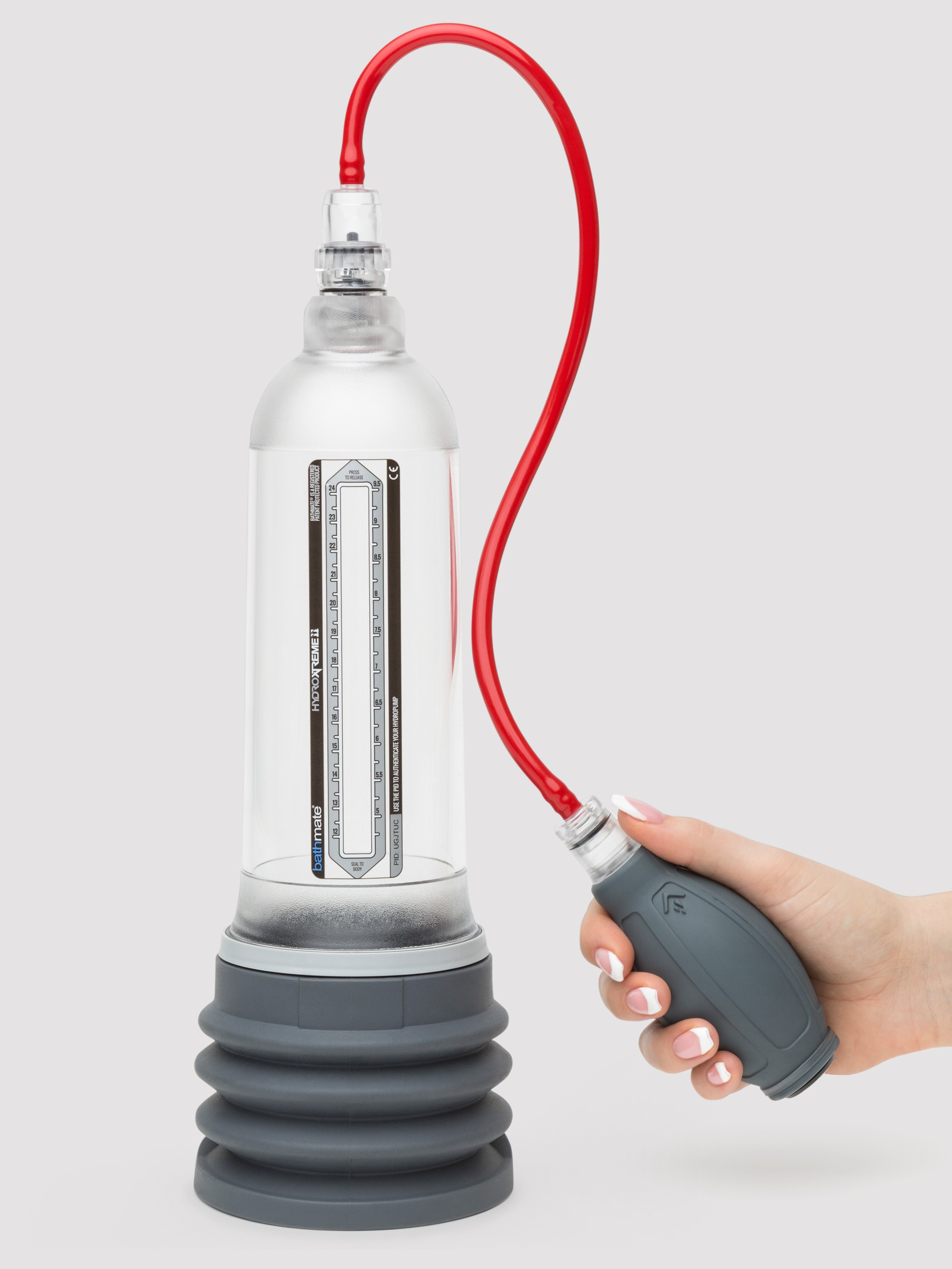 Bathmate HYDROXTREME 11 Penis Pump Clear 9-11 Inches, Clear, hi-res