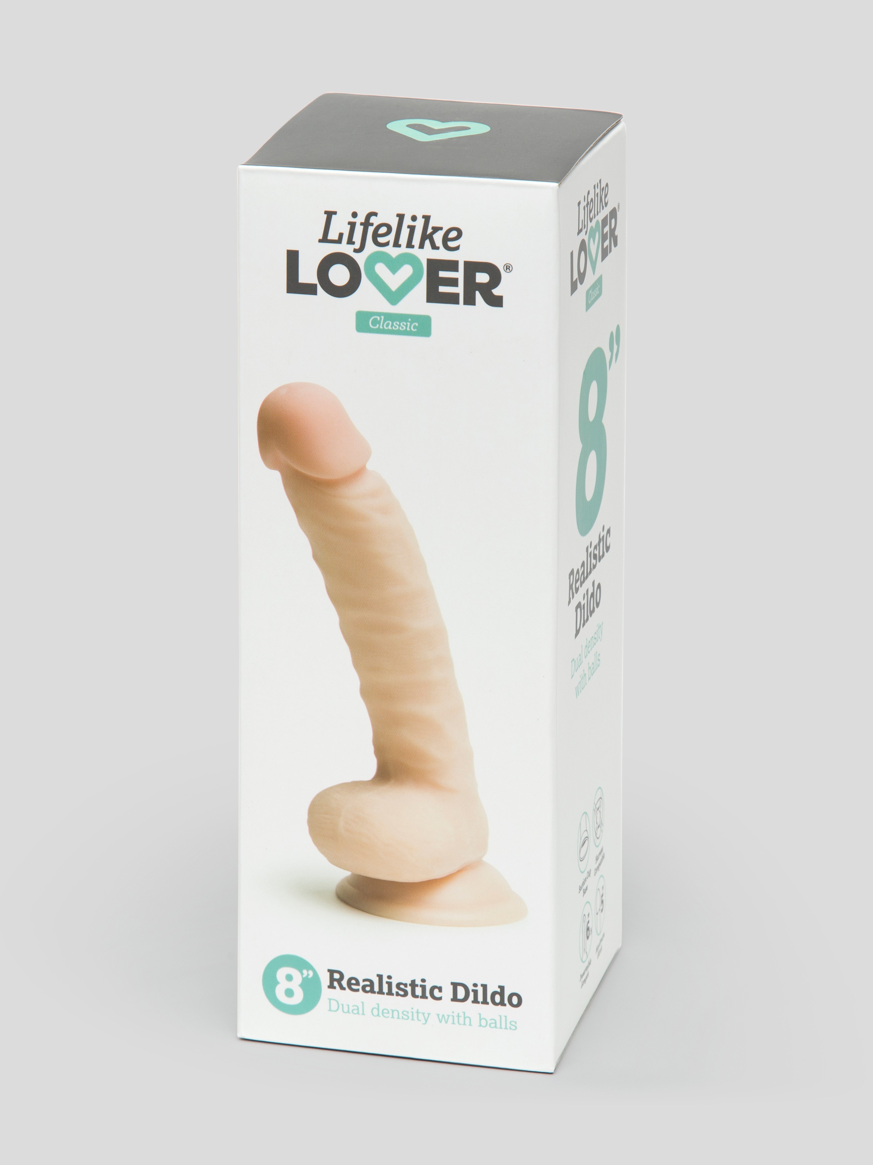 Lifelike Lover Classic  Dual-Density Ultra Realistic Dildo 8 Inch, Flesh Pink, hi-res