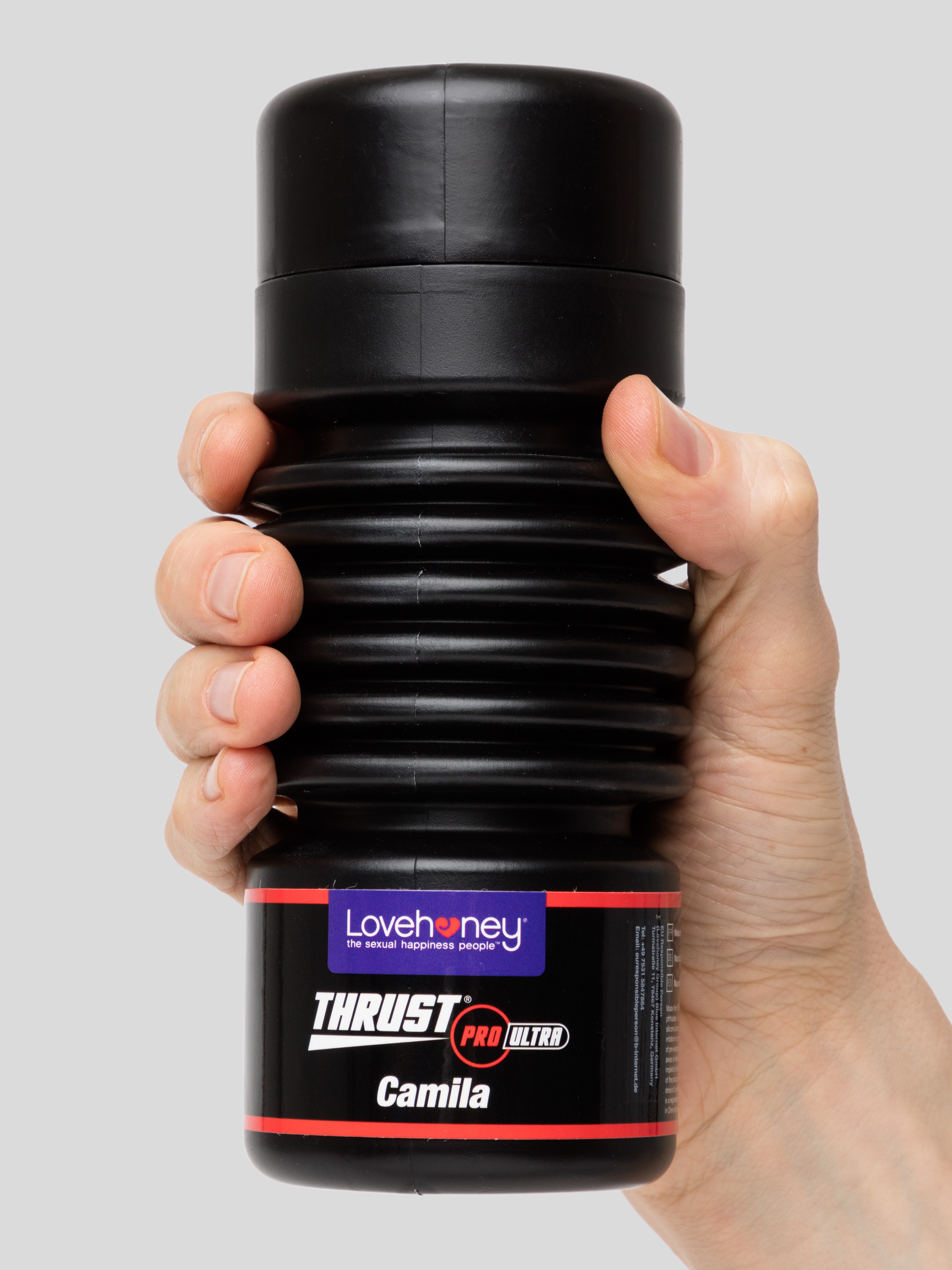 THRUST Pro Ultra Camila Double-Ended Cup Realistic Vagina and Mouth, Flesh Pink, hi-res