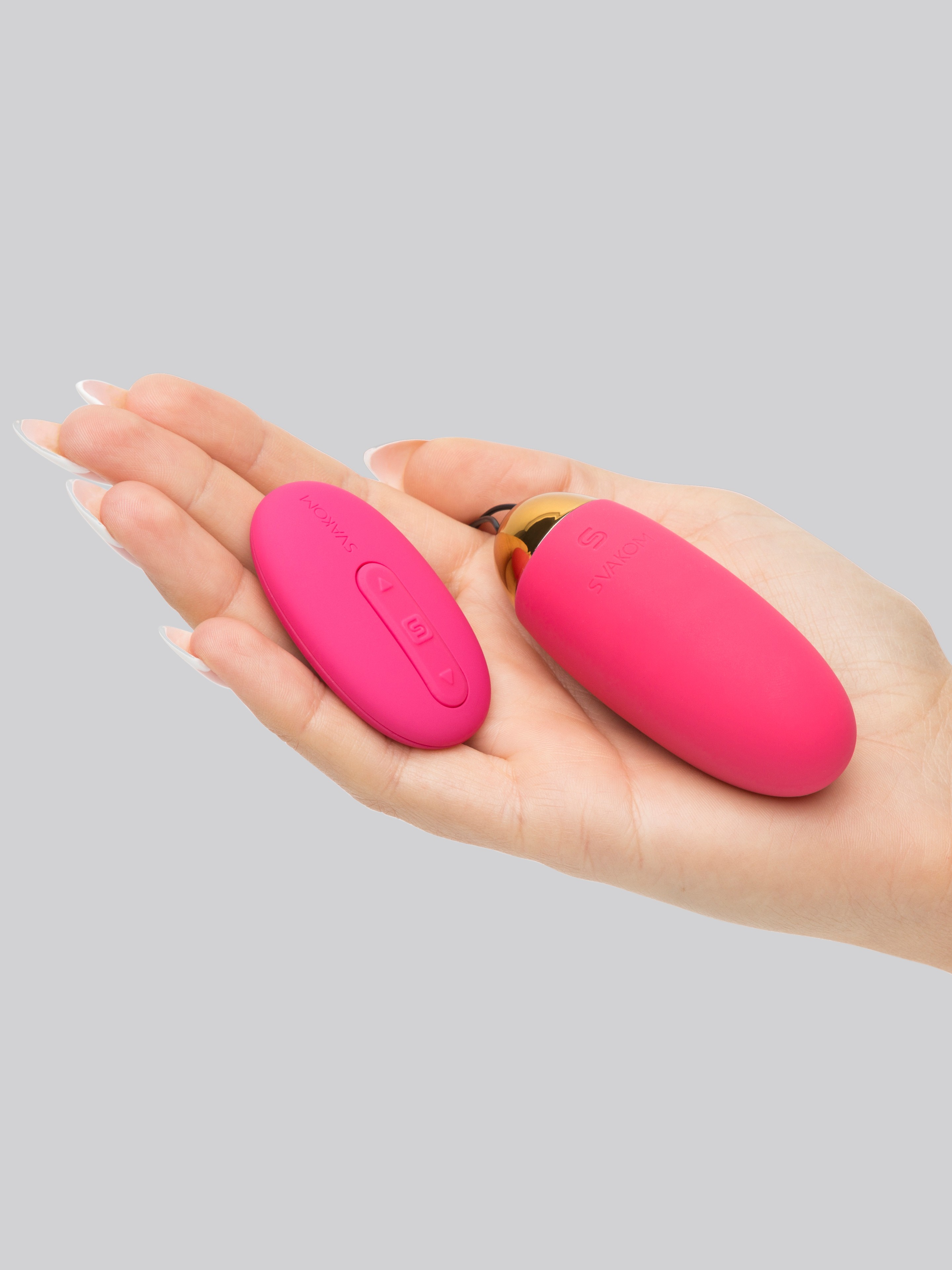 Svakom Elva Rechargeable Remote Control Love Egg Vibrator, Pink, hi-res