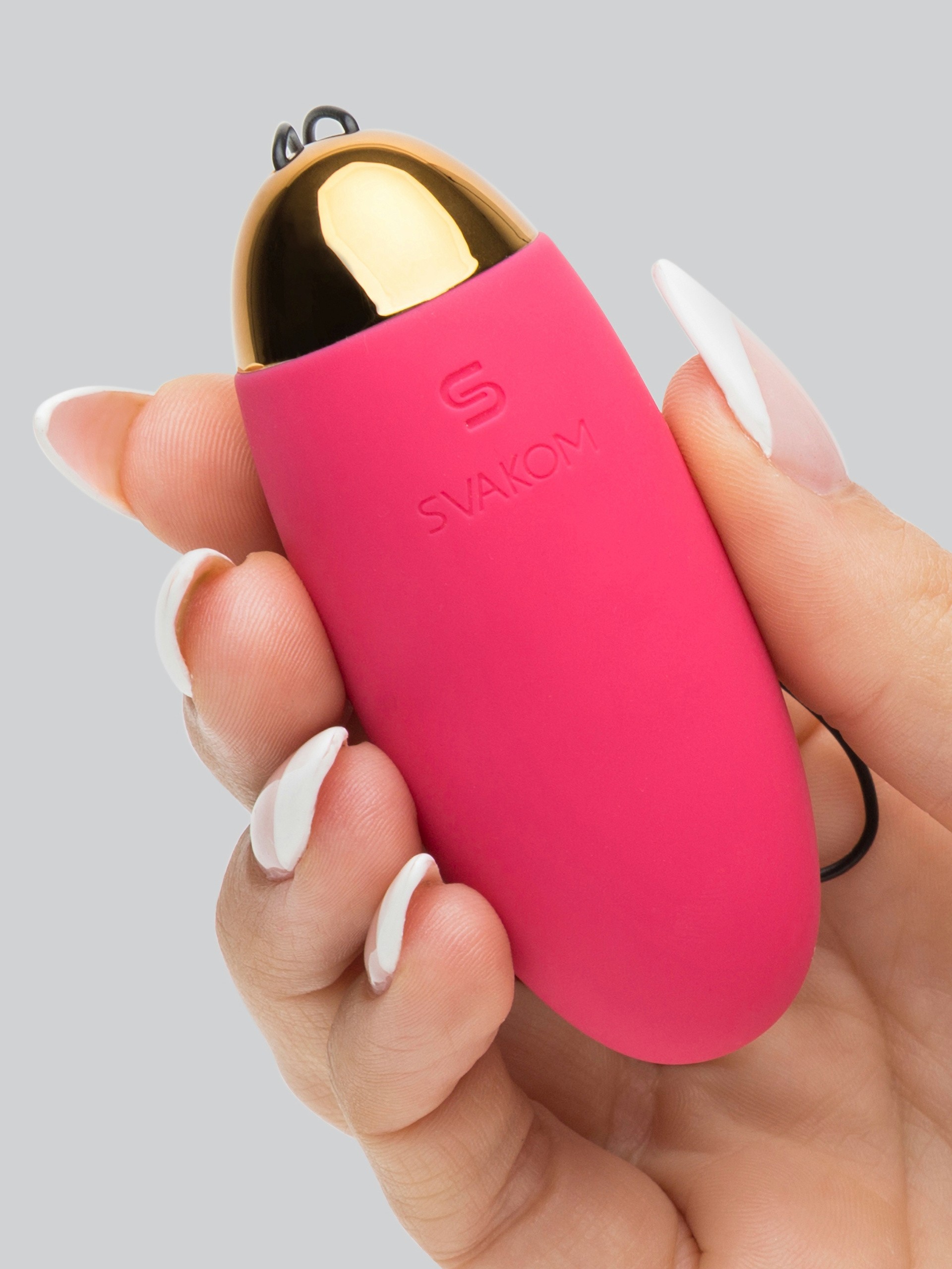 Svakom Elva Rechargeable Remote Control Love Egg Vibrator, Pink, hi-res