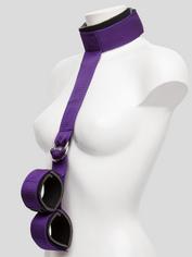 Purple Reins Collar-to-Wrist Restraint, Purple, hi-res
