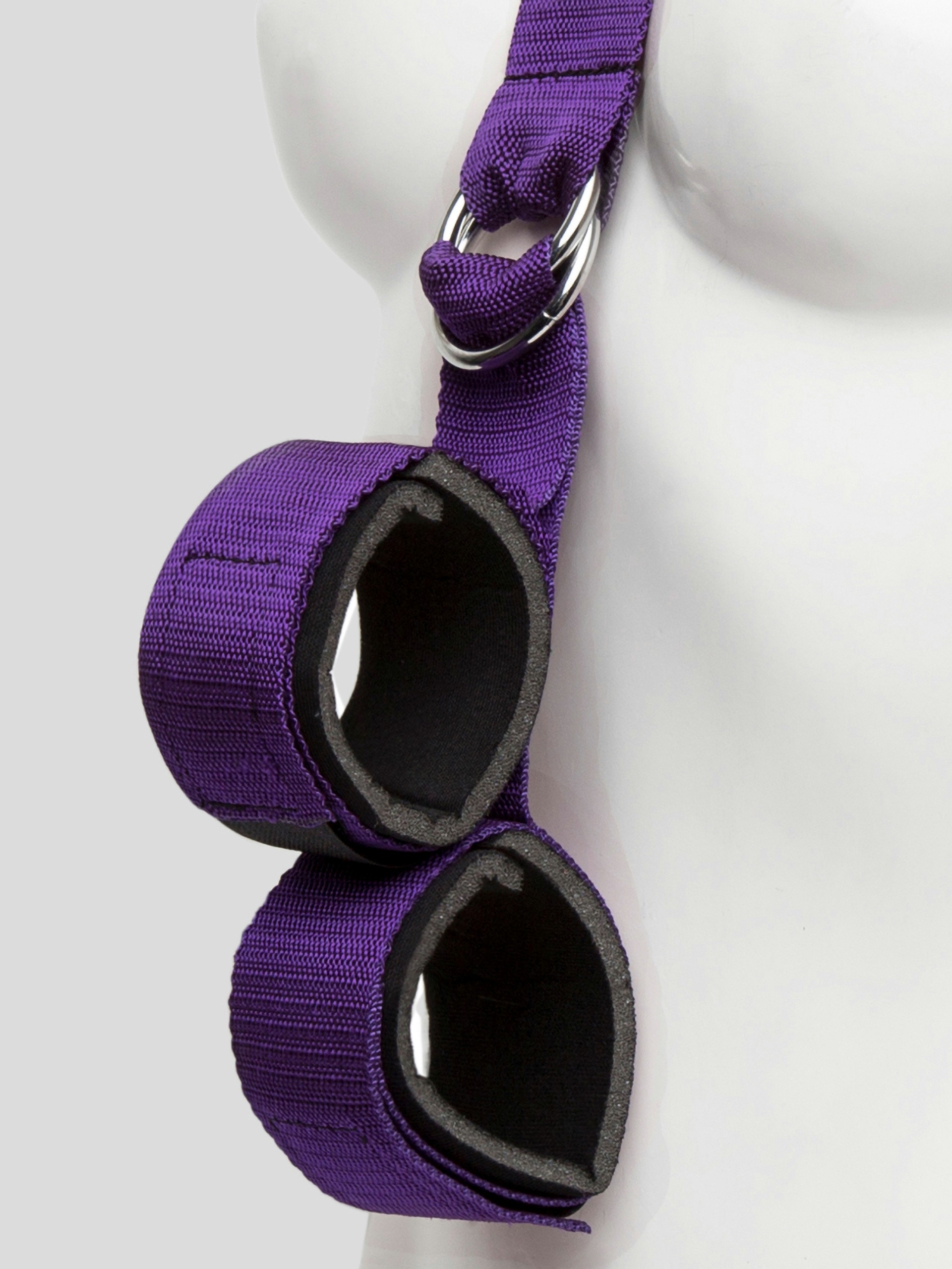 Purple Reins Collar-to-Wrist Restraint, Purple, hi-res