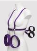 Purple Reins Body Harness with Wrist and Thigh Restraint, Purple, hi-res