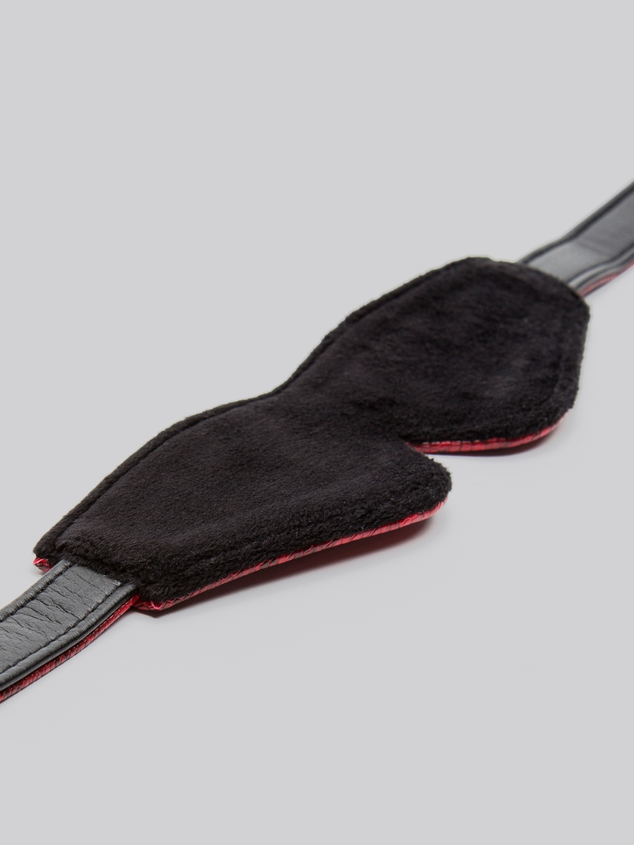 Bondage Boutique Faux Snakeskin Blindfold, Red, hi-res