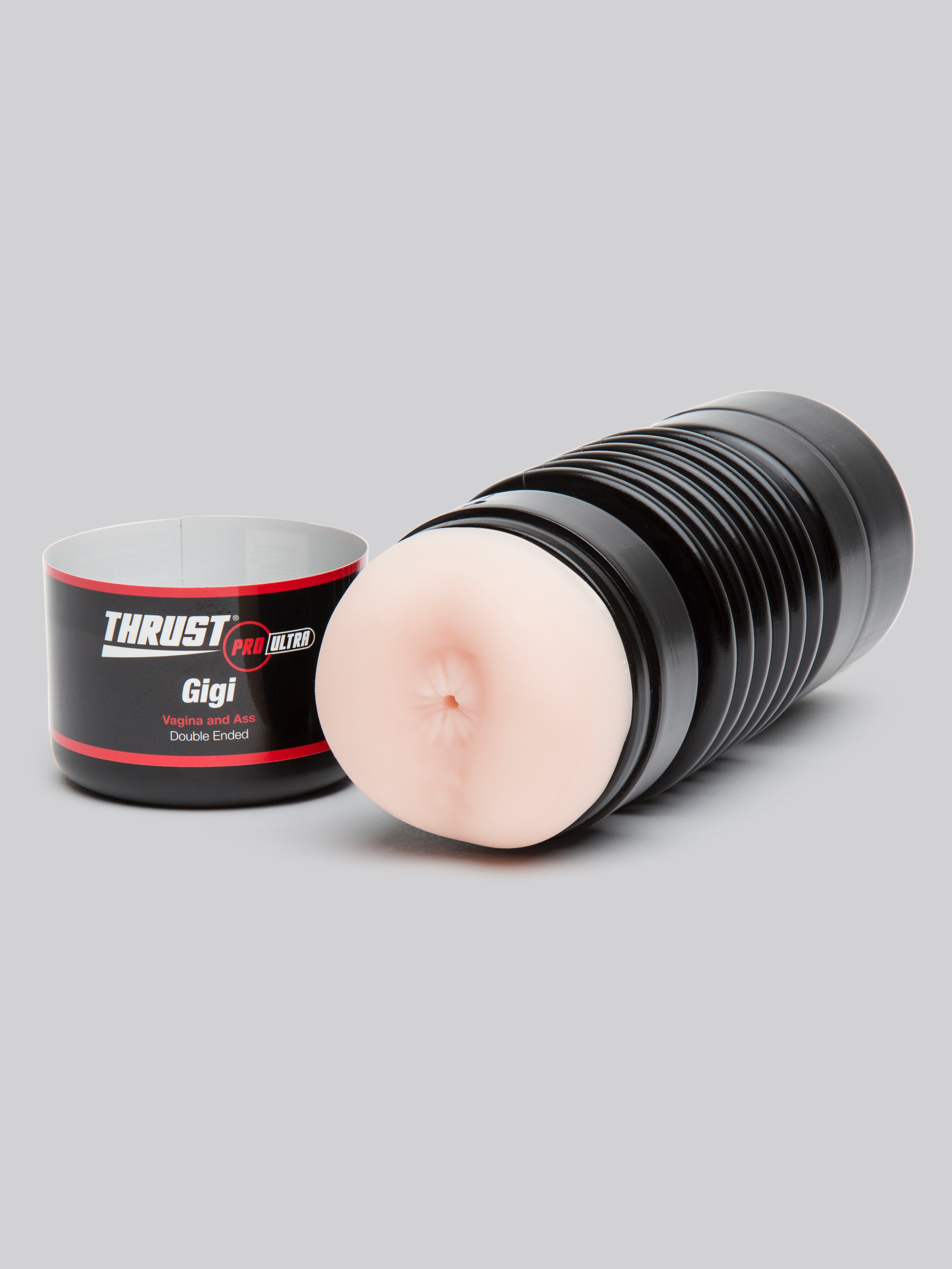 THRUST Pro Ultra Gigi Double-Ended Cup Realistic Vagina and Ass, Flesh Pink, hi-res