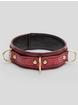 Bondage Boutique Faux Snakeskin Collar with Leash, Red, hi-res