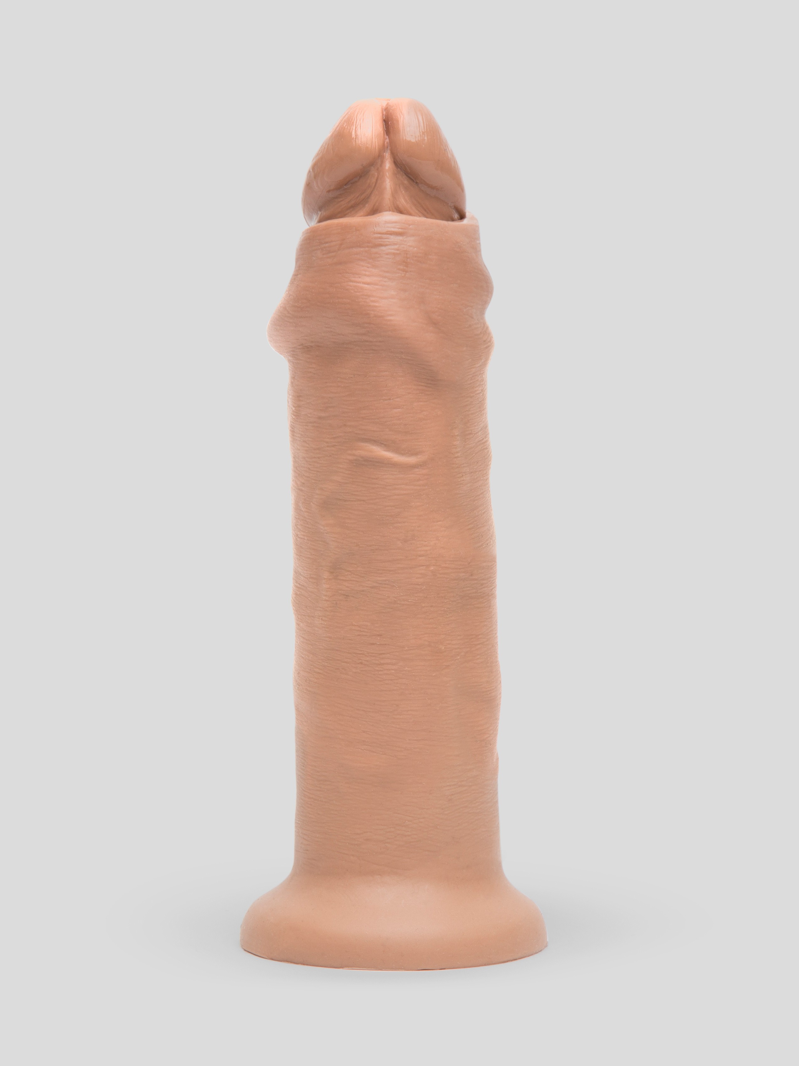 King Cock Uncut Ultra Realistic Suction Cup Dildo 8 Inch, Flesh Tan, hi-res