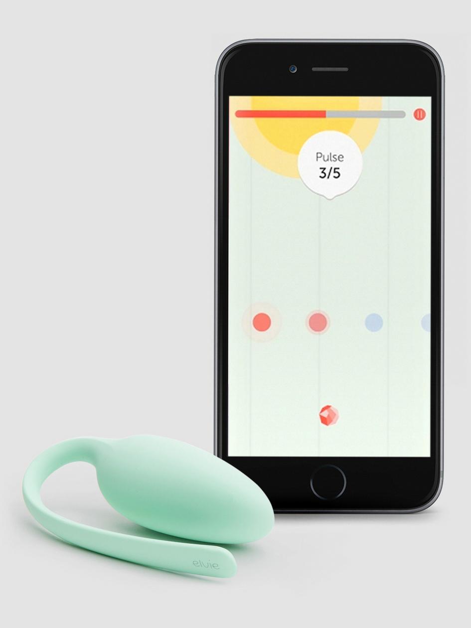 Elvie App Controlled Rechargeable Kegel Exercise Trainer, Green, hi-res