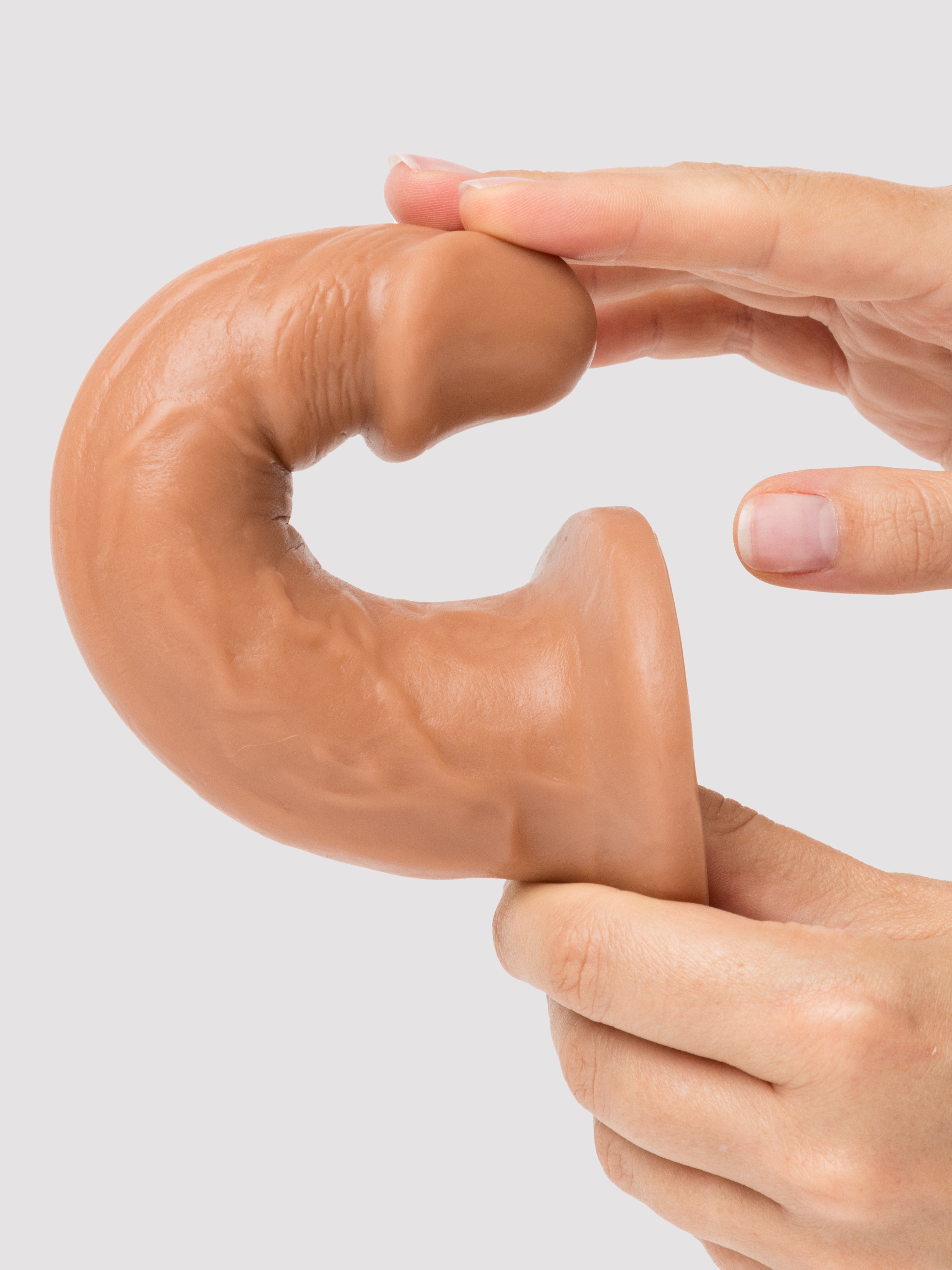 Vixen Mustang VixSkin Realistic Suction Cup Dildo 6.5 Inch, Flesh Tan, hi-res