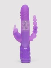 Lovehoney Dream Rabbit Rechargeable Silicone Triple Rabbit Vibrator, Purple, hi-res