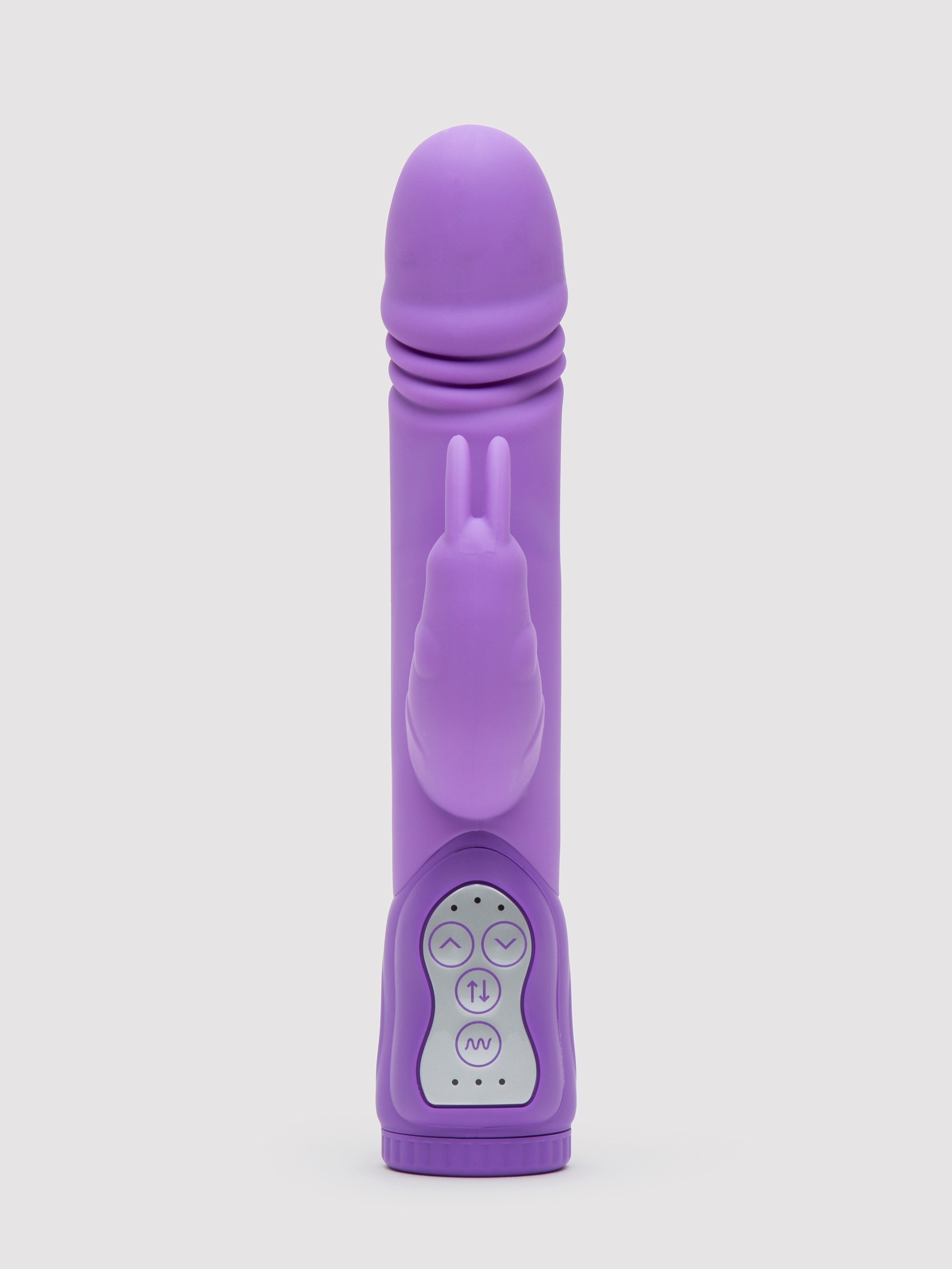 Lovehoney Dream Rabbit Rechargeable Silicone Thrusting Rabbit Vibrator, Purple, hi-res