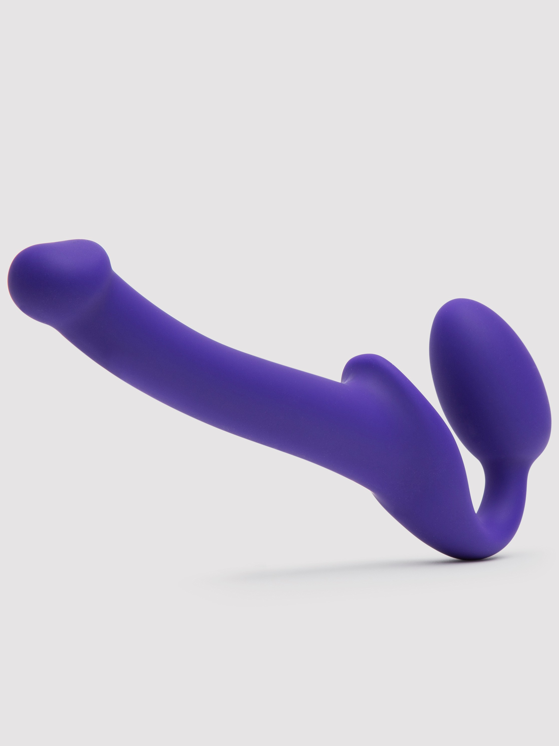 Strap-on-me Slim Silicone Strapless Strap-On Dildo 6 Inch, Purple, hi-res