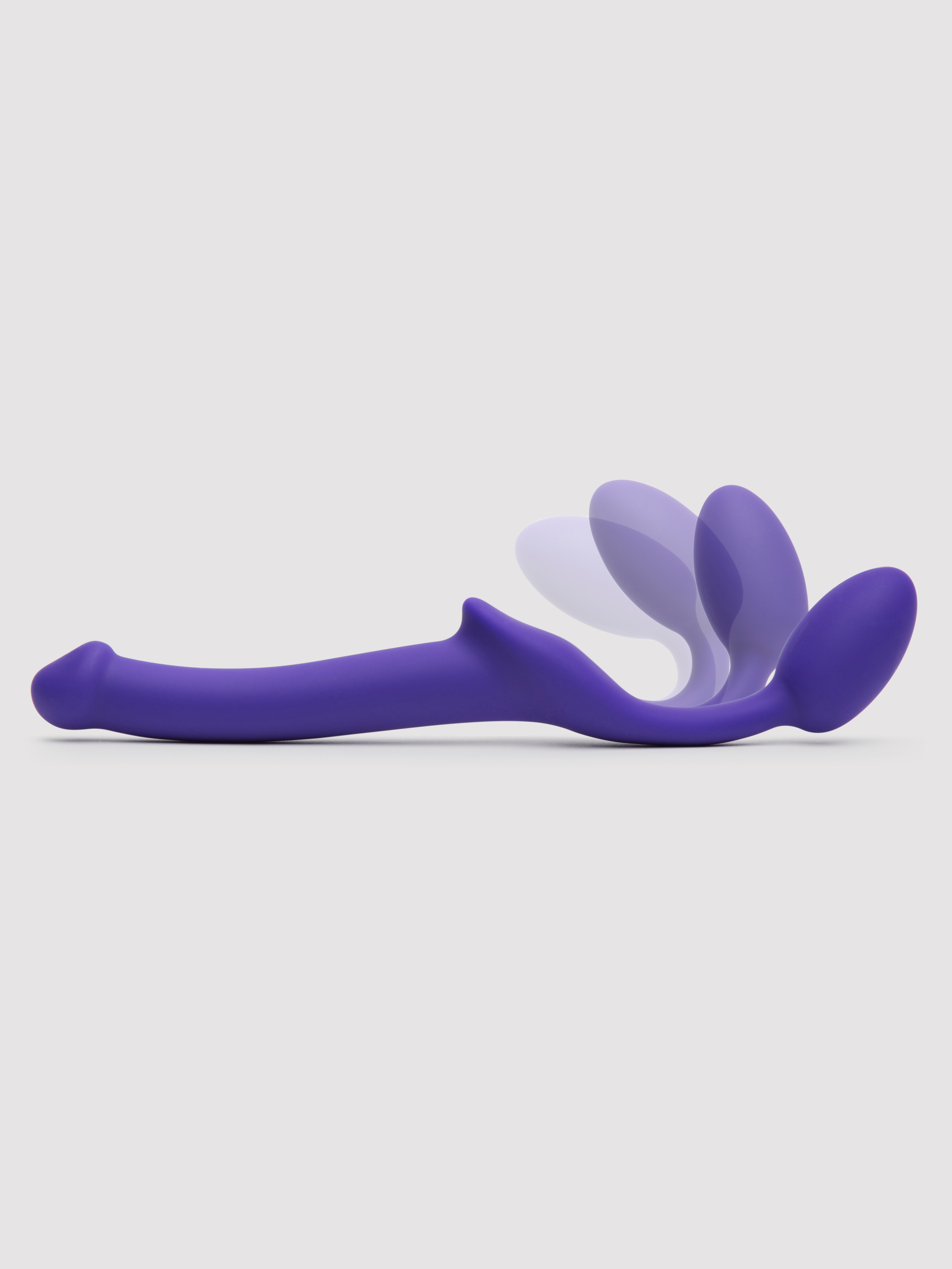 Strap-on-me Slim Silicone Strapless Strap-On Dildo 6 Inch, Purple, hi-res