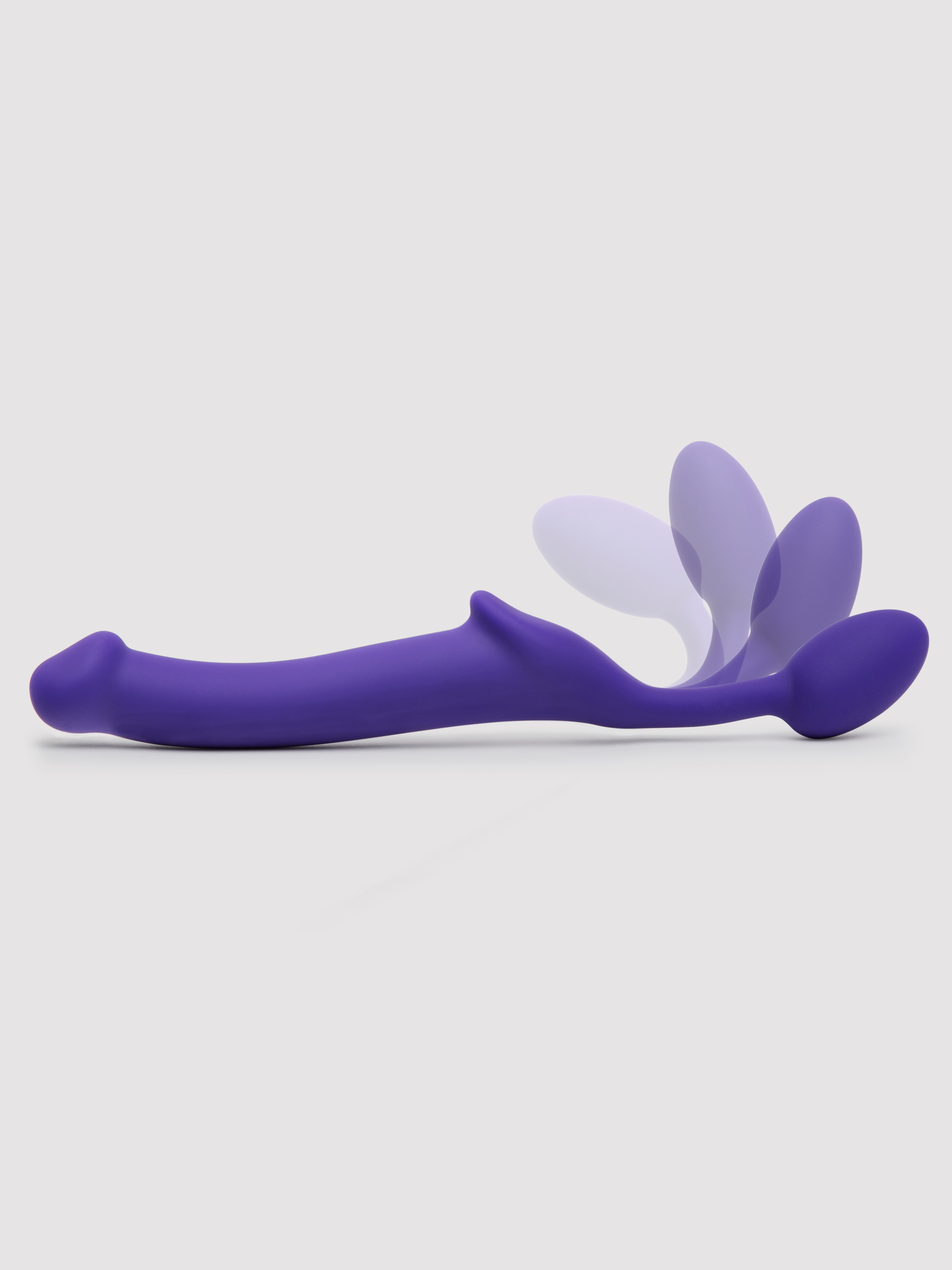 Strap-on-me Bendable Silicone Strapless Strap-On Dildo 6 Inch, Purple, hi-res