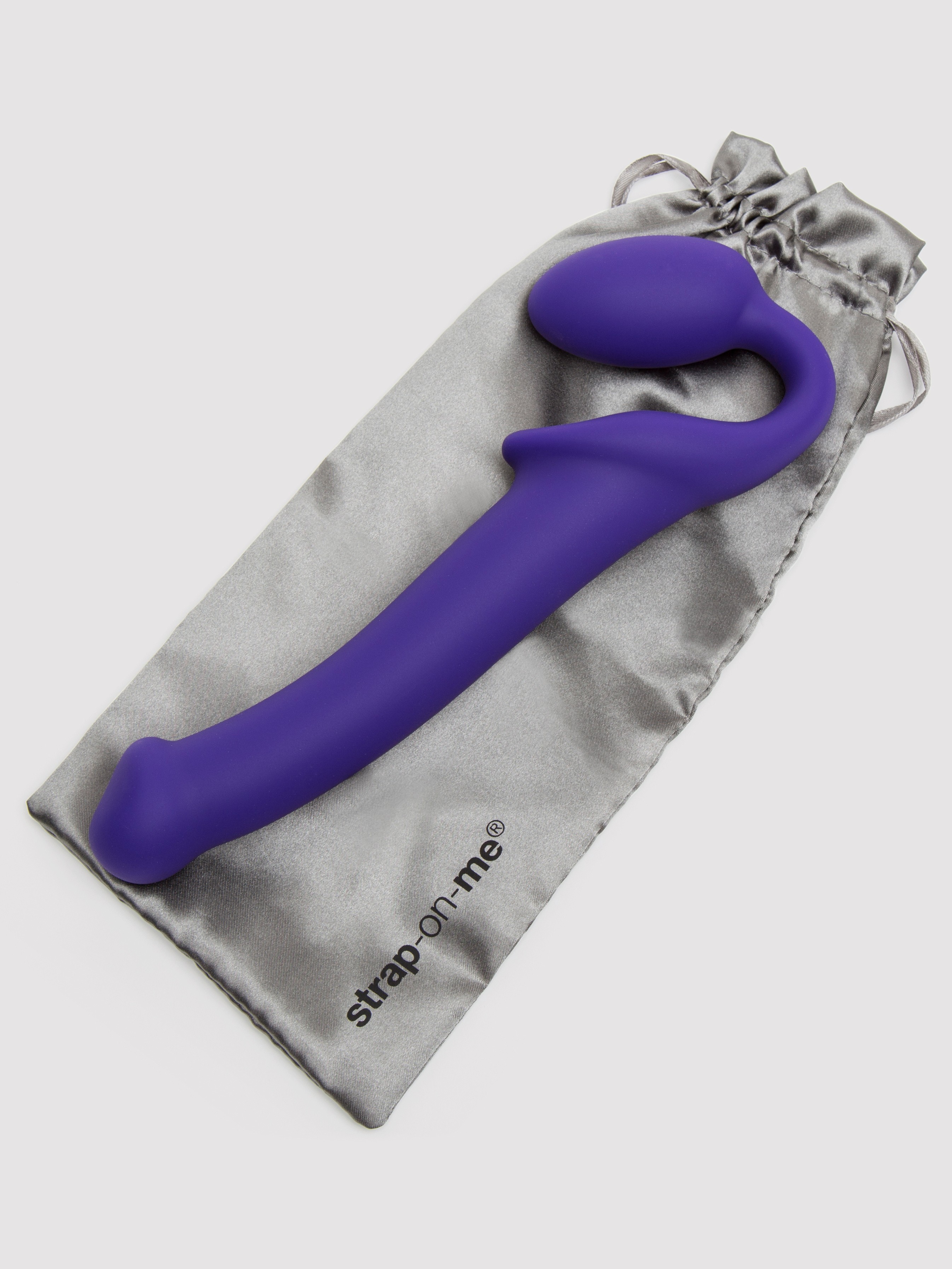 Strap-on-me Bendable Silicone Strapless Strap-On Dildo 6 Inch, Purple, hi-res