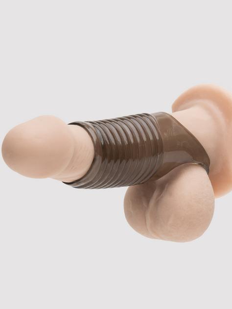 Stimulation Enhancer Textured Penis Sleeve, Black, hi-res