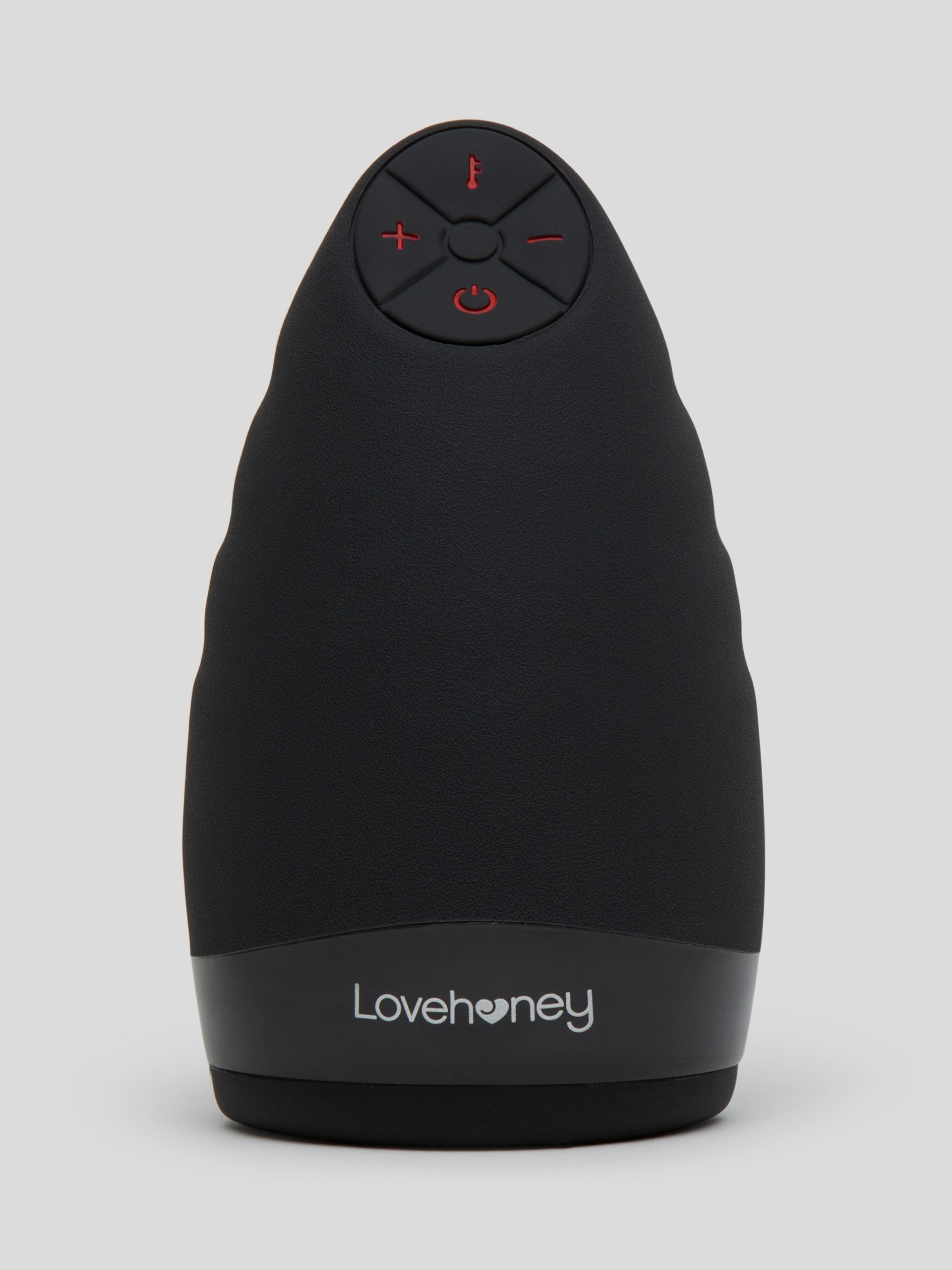 Lovehoney Hot Shot Rechargeable Warming Male Masturbator, Black, hi-res