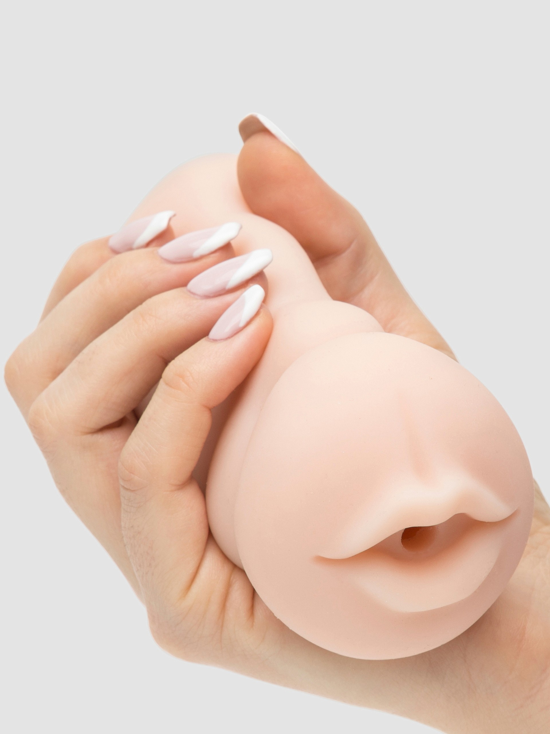 THRUST Pro Mini Ruby Textured Blow Job Mouth 7.6oz, Flesh Pink, hi-res