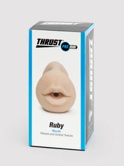 THRUST Pro Mini Ruby Textured Blow Job Mouth 7.6oz, Flesh Pink, hi-res