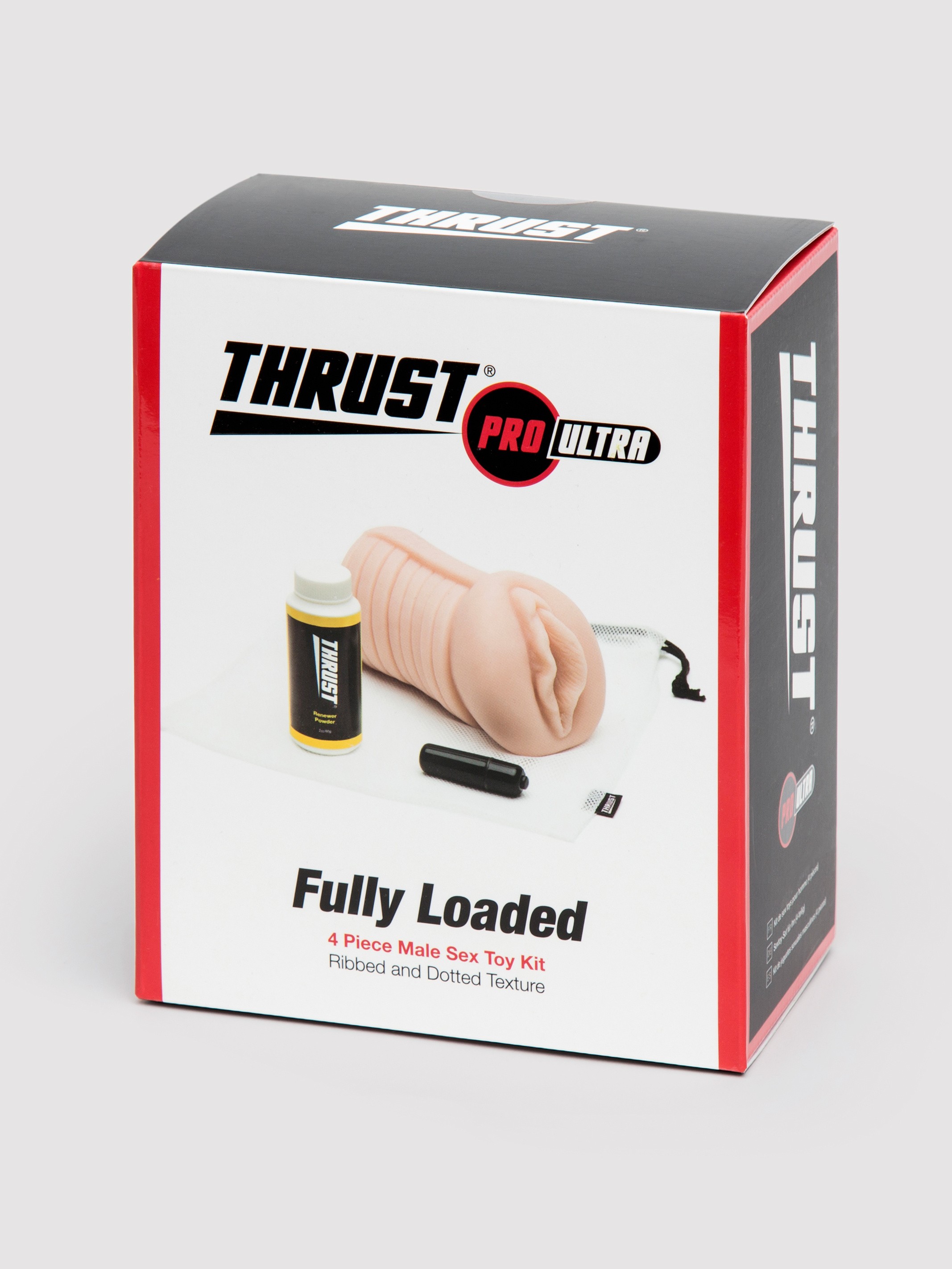 THRUST Pro Ultra Self-Lubricating Fully Loaded Male Masturbator Kit 642g, Flesh Pink, hi-res