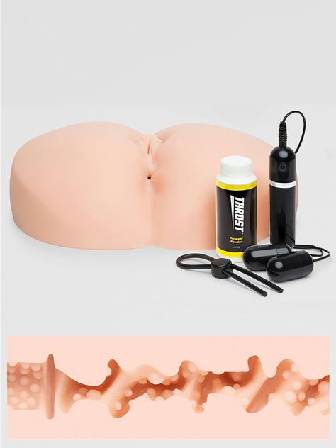 THRUST Pro Elite Wild Ride Vibrating Male Masturbator Kit 2.9kg, Flesh Pink, hi-res