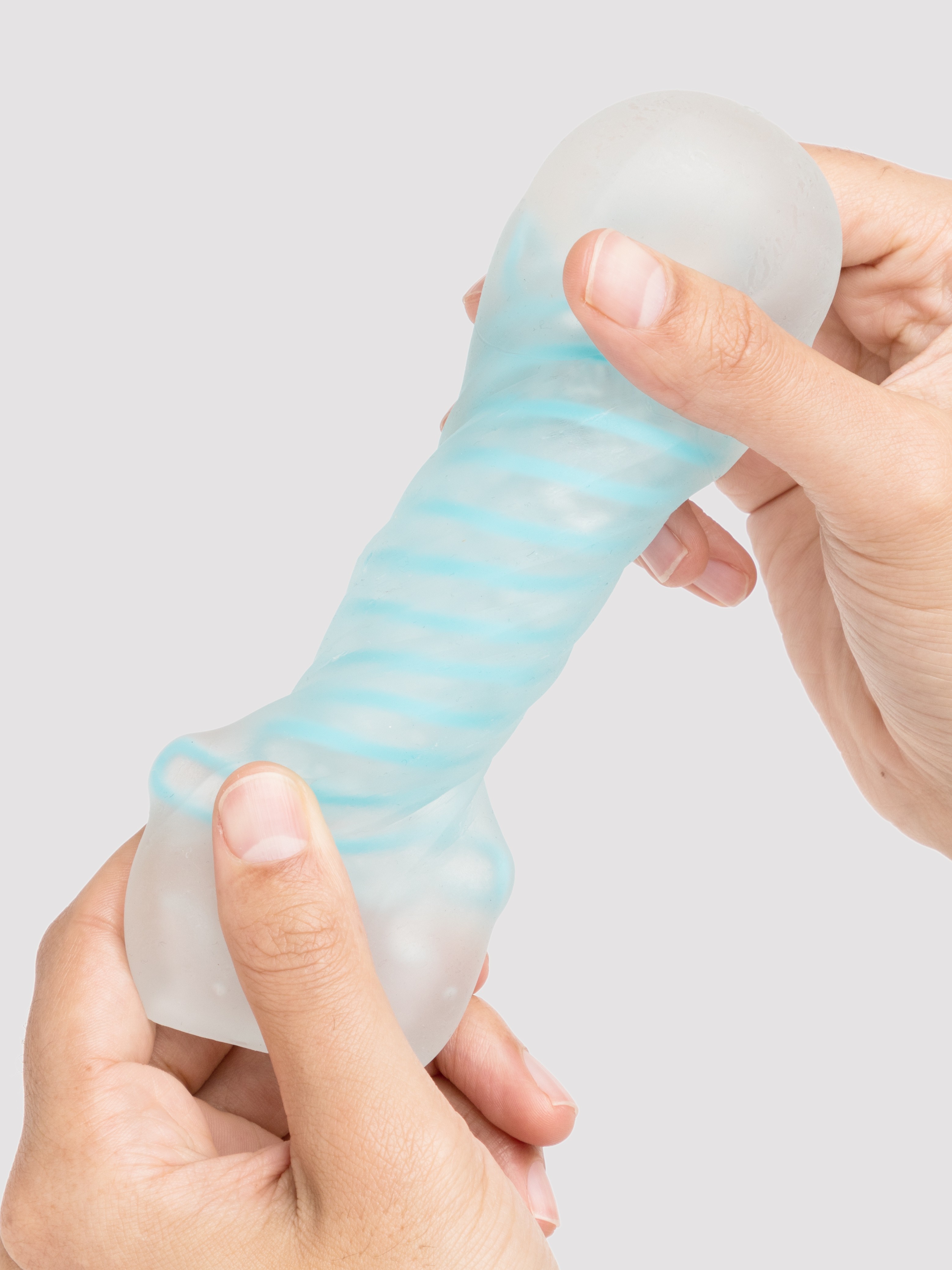TENGA Spinner Tetra Textured Male Masturbator , Blue, hi-res