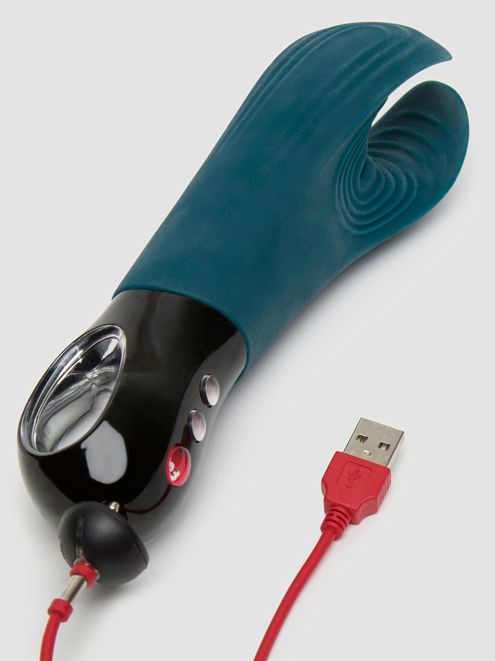 Fun Factory Manta Rechargeable Blue Vibrating Male Stroker, Blue, hi-res