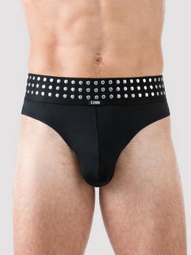 LHM Black Studded Thong