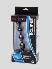 12 Function Rechargeable Bendable Vibrating Anal Beads, Black, hi-res