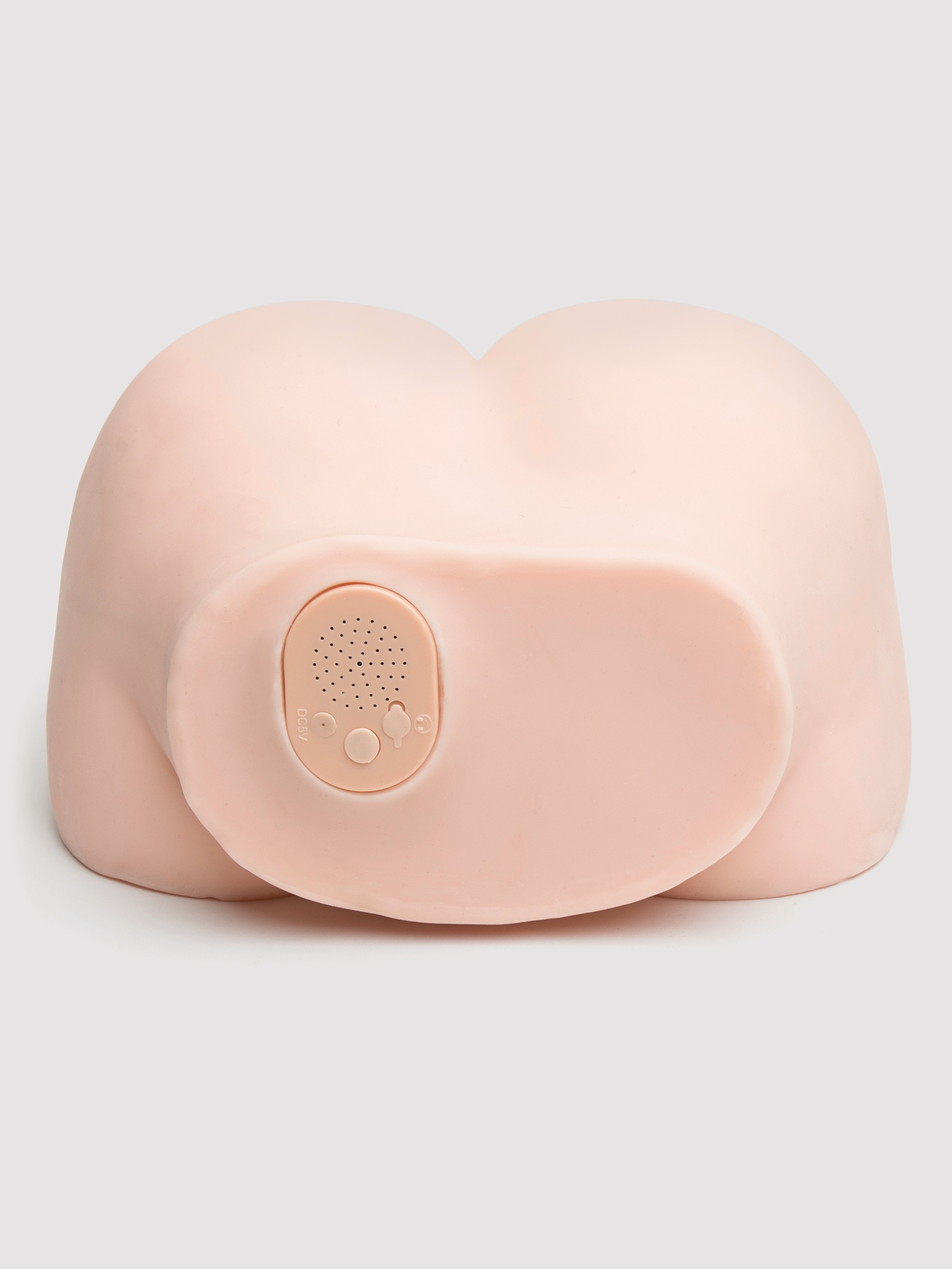 Dirty Talk Interactive Realistic Vagina and Ass Masturbator, Flesh Pink, hi-res