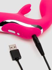 Happy Rabbit Rechargeable Vibrating Strapless Strap-On, Pink, hi-res