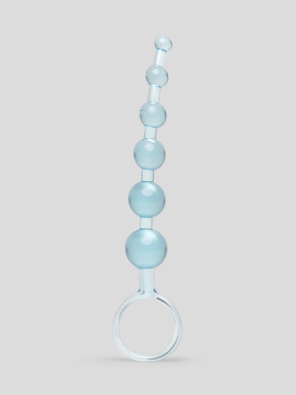 BASICS Anal Beads 6 Inch, Blue, hi-res