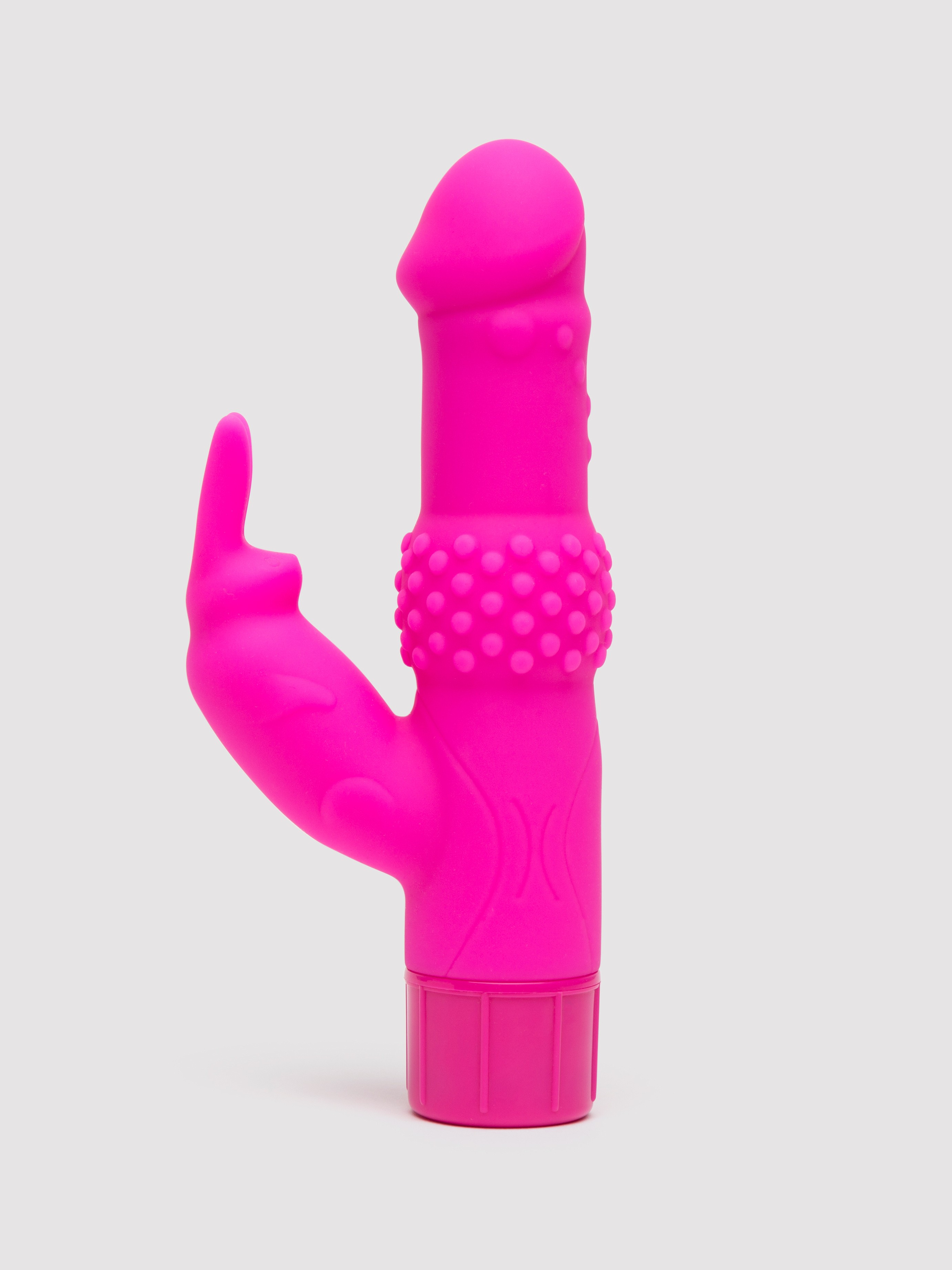 Beginner's Silicone Rabbit Vibrator, Pink, hi-res