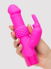 Beginner's Silicone Rabbit Vibrator, Pink, hi-res