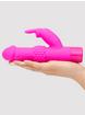 Beginner's Silicone Rabbit Vibrator, Pink, hi-res