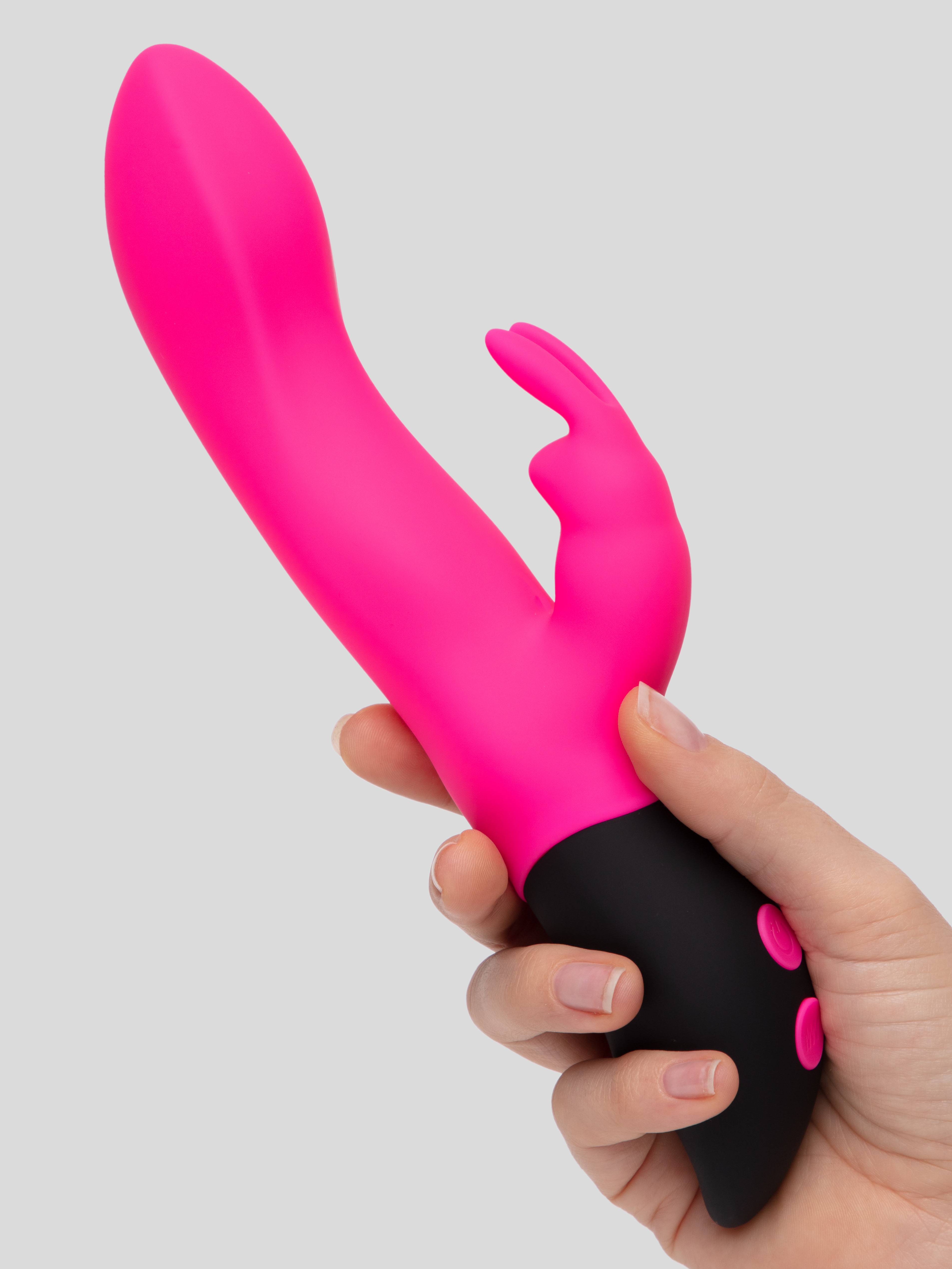 Lovehoney Bigs Bunny Girthy Rechargeable Rabbit Vibrator, Pink, hi-res