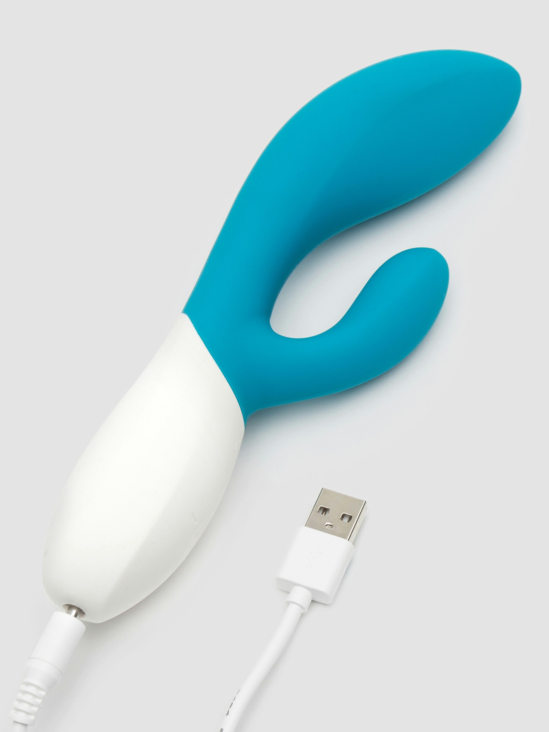 Lelo Ina Wave Luxury Rechargeable 10 Function Rabbit Vibrator, Blue, hi-res