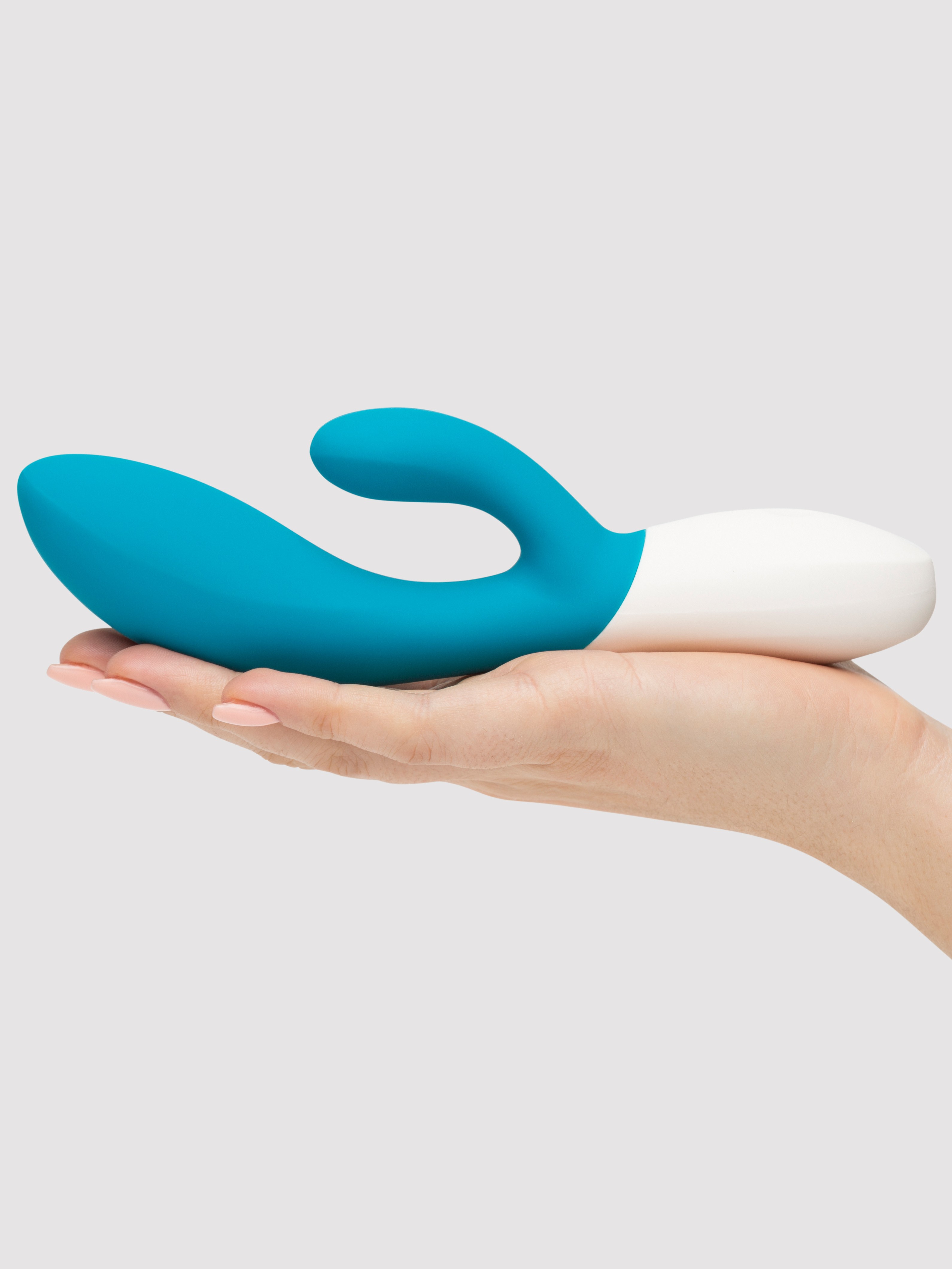 Lelo Ina Wave Luxury Rechargeable 10 Function Rabbit Vibrator, Blue, hi-res