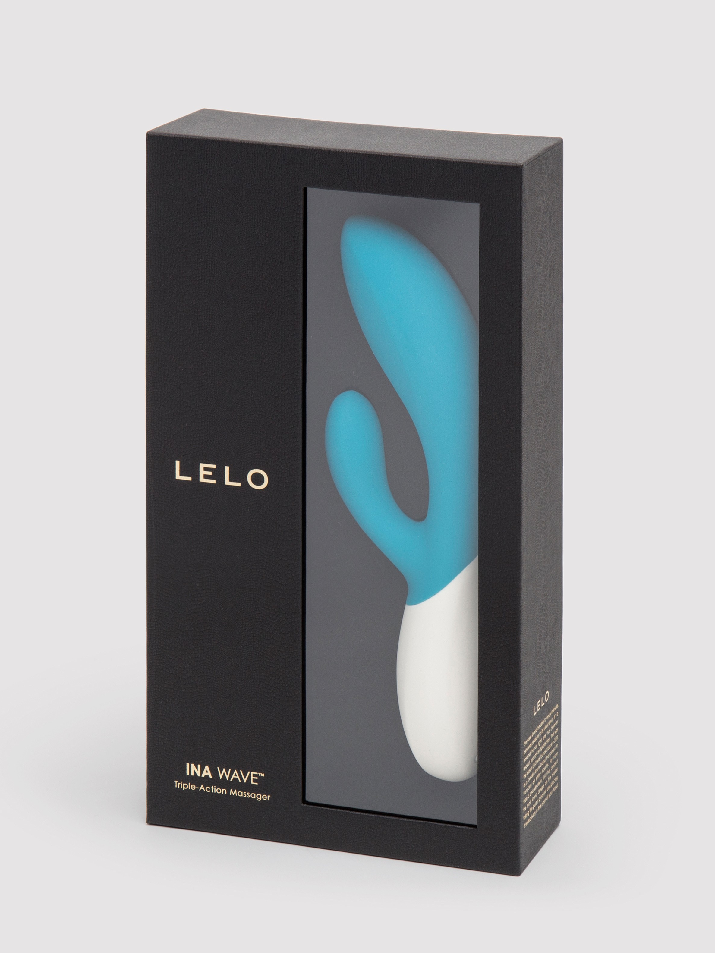 Lelo Ina Wave Luxury Rechargeable 10 Function Rabbit Vibrator, Blue, hi-res
