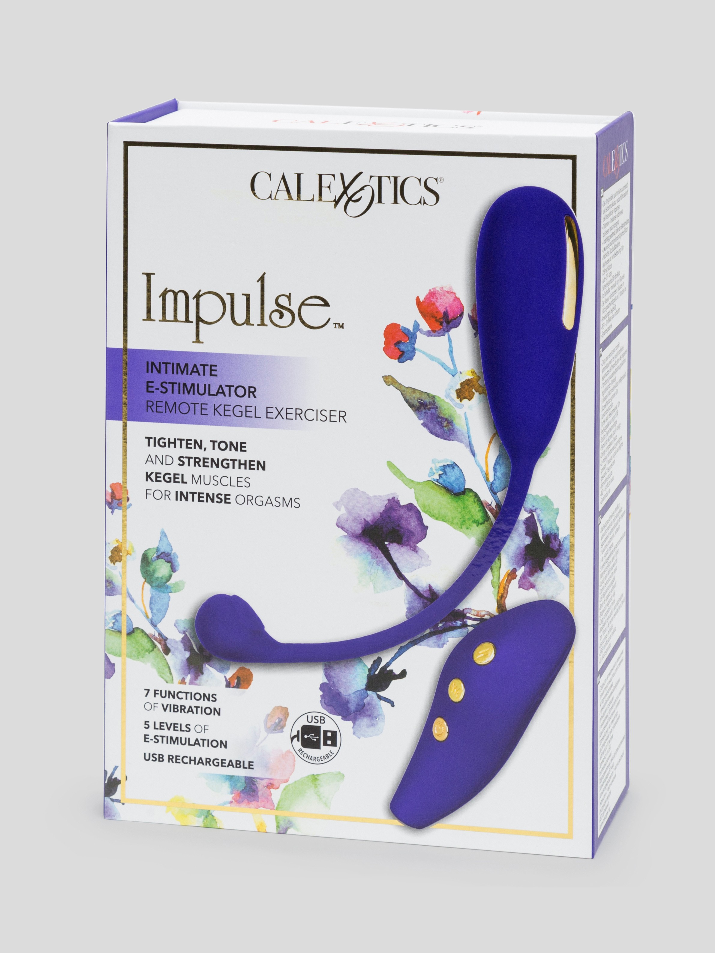 Impulse E-Stim Rechargeable Remote Control Kegel Exerciser, Purple, hi-res