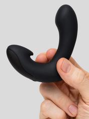 7 Function Silicone Rechargeable Vibrating Prostate Massager, Black, hi-res