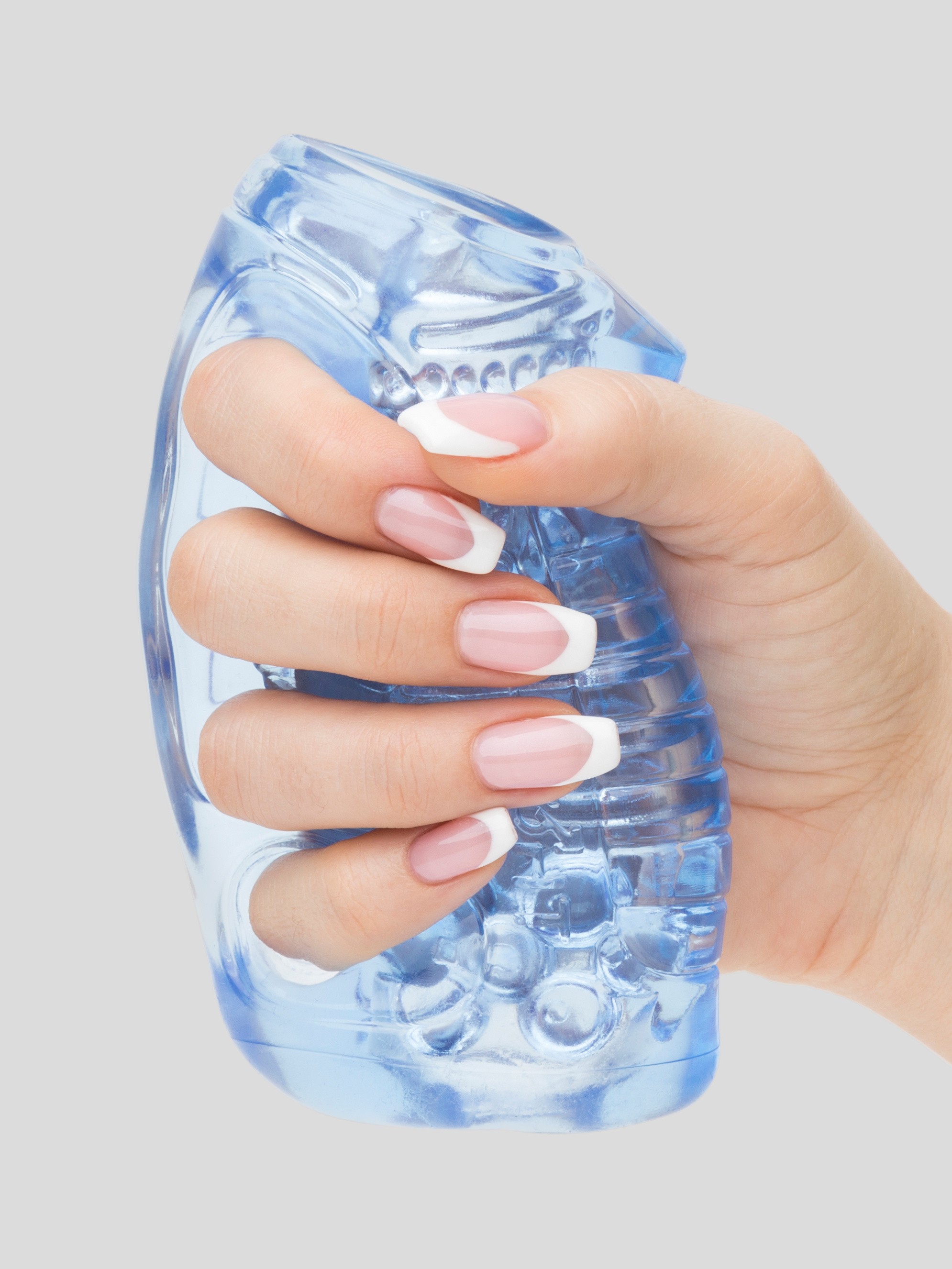 Fleshlight Fleshskins Grip Ice Stroker with Case, Clear, hi-res