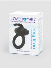 Lovehoney Ring It On Rechargeable Vibrating Rabbit Cock Ring, Black, hi-res