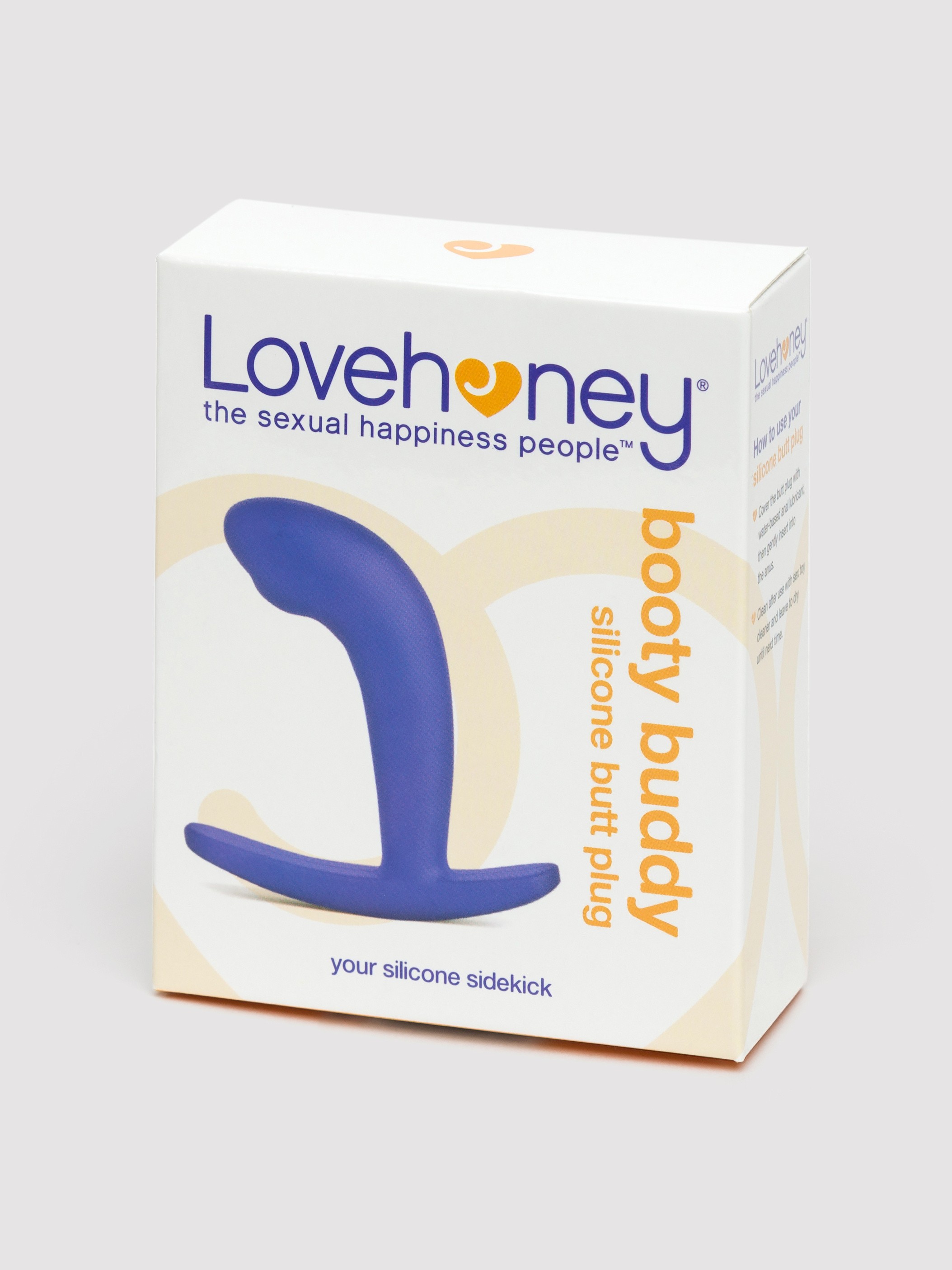 Lovehoney Booty Buddy Silicone Butt Plug, Purple, hi-res